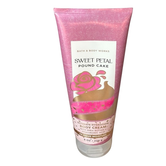 Bath & Body Works Sweet Petal Pound Cake Body Cream 8 oz - Picture 2 of 4